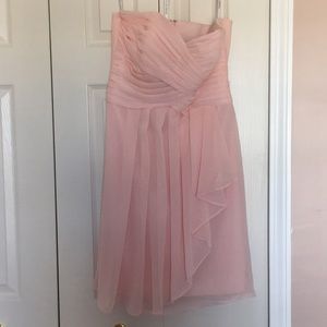 David’s Bridal strapeless dress